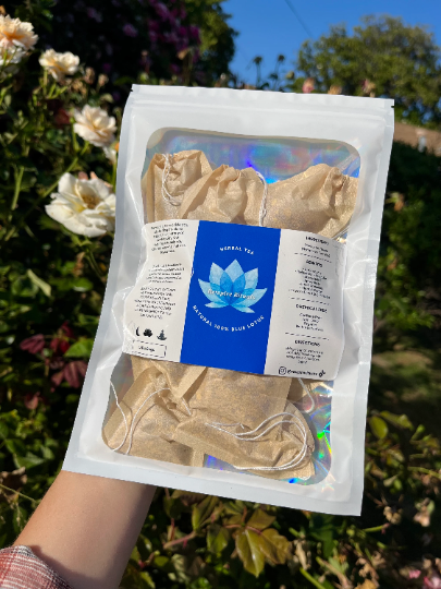 Deep Dreams Tea • Organic Blue Lotus Tea (12) 3g Tea Bags