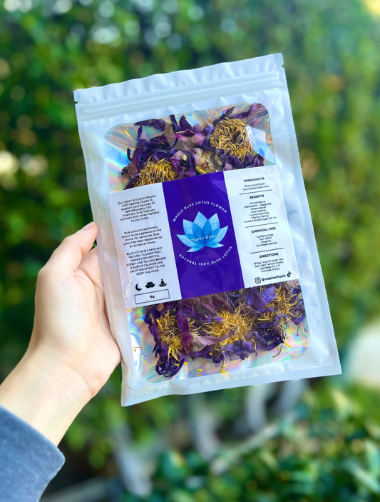 Whole Blue Lotus Flower (Nymphaea Caerulea) • 100% Organic • 15g